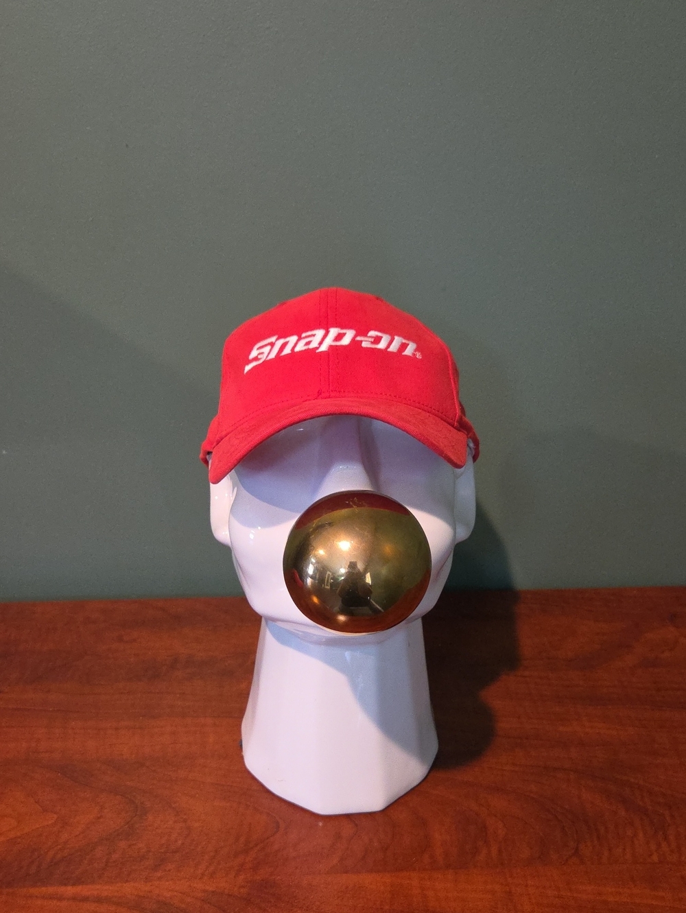 Snap-on Red Embroidered Logo Baseball Cap - Men's Casual Hat